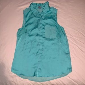 Button-Up Silk Tank - Medium